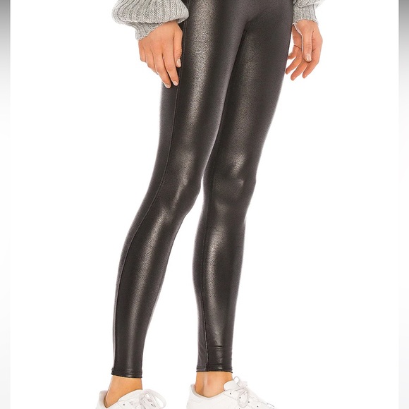Spanx Faux Leathers Leggings in Black - Picture 3 of 7